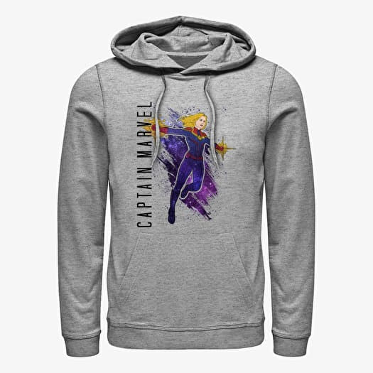 Sweat-shirt Merch Marvel Avengers: Endgame - Captain Marvel Painted Unisex Hoodie Heather Grey