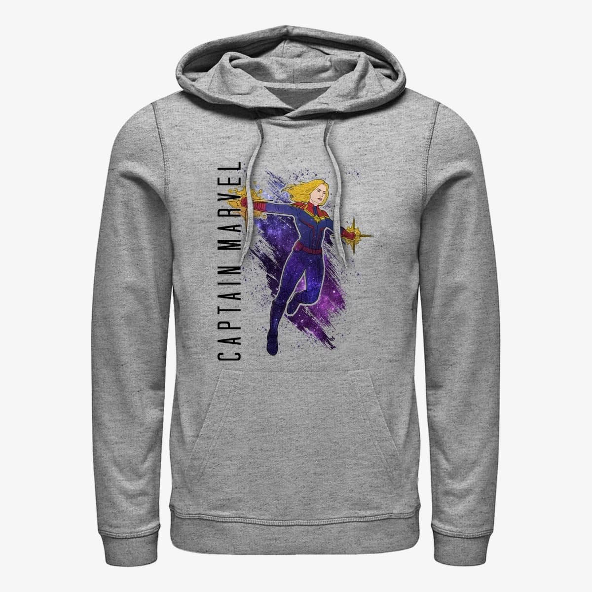 Moletons e blusas de moletom Merch Marvel Avengers: Endgame - Captain Marvel Painted Unisex Hoodie Heather Grey