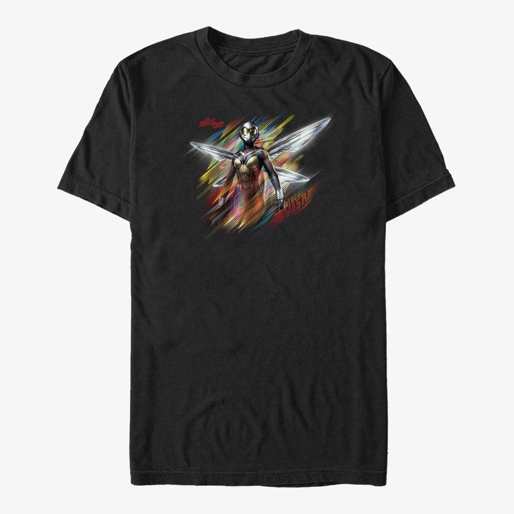 T-shirts Merch Marvel Ant-Man & The Wasp: Movie - Wasp Stripes Unisex T-Shirt Black