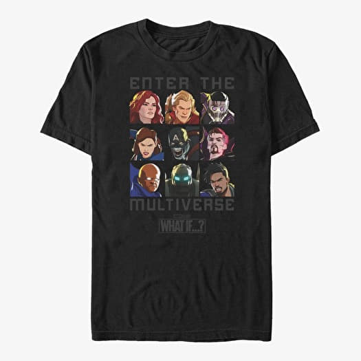 Camiseta Merch Marvel What If...? - Enter The Multiverse Unisex T-Shirt Black