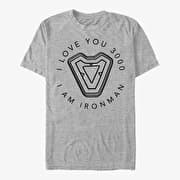 Merch Marvel Avengers: Endgame - Ironmans Heart Unisex T-Shirt Heather Grey