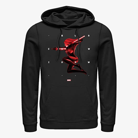 Sweatshirt Merch Marvel Avengers Classic - Widow Shapes Unisex Hoodie Black