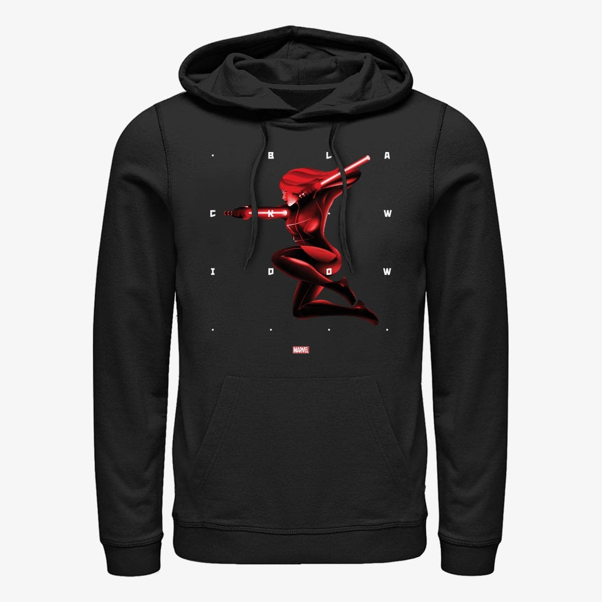 Moletons e blusas de moletom Merch Marvel Avengers Classic - Widow Shapes Unisex Hoodie Black