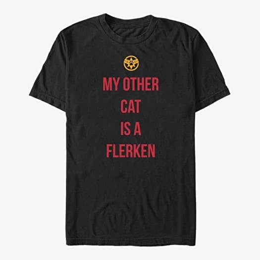 Majica Merch Captain Marvel: Movie - Other Cat Unisex T-Shirt Black