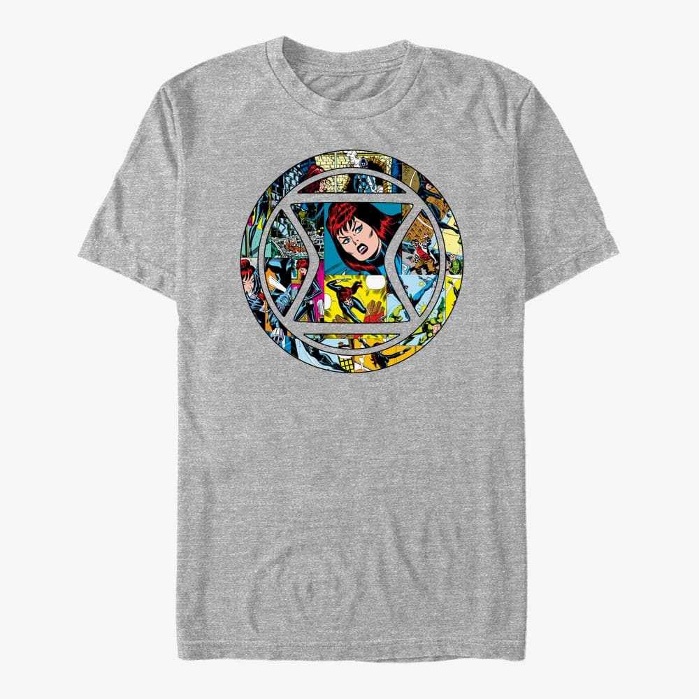 Trička Merch Marvel Avengers Classic - Widow Appreciation Unisex T-Shirt Heather Grey