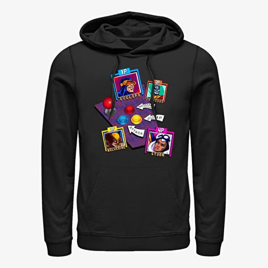 Sweatshirt Merch Marvel - X-Men Arcade Controls Unisex Hoodie Black