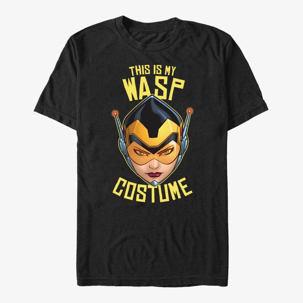 Trička Merch Marvel Avengers Classic - Wasp Costume Unisex T-Shirt Black