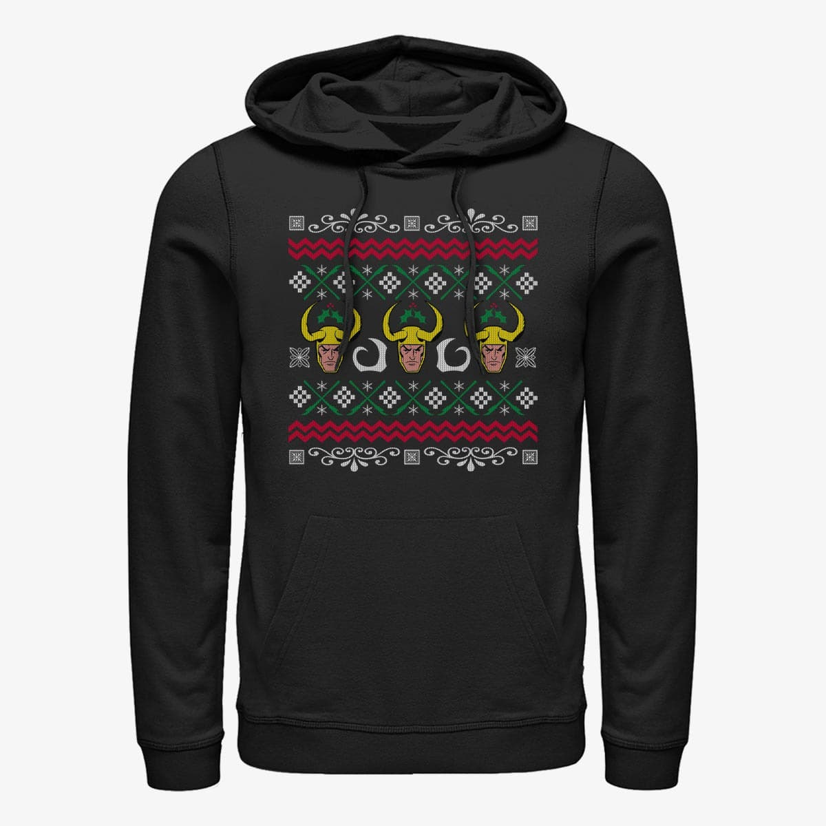 Kapuutsikud ja kampsunid Merch Marvel Avengers Classic - Loki Sweater Unisex Hoodie Black