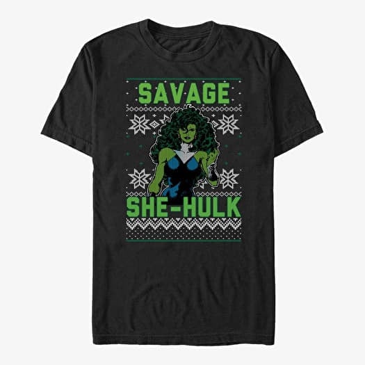 Póló Merch Marvel Other - She Hulk Sweater Unisex T-Shirt Black