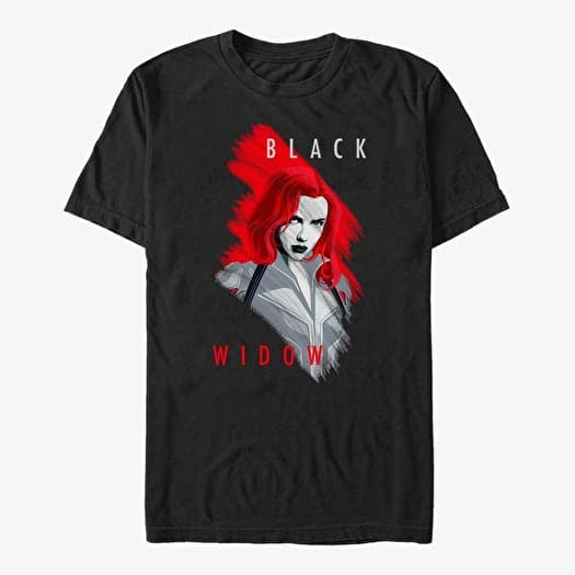 T-shirt Merch Marvel Black Widow: Movie - Widow Paint Unisex T-Shirt Black