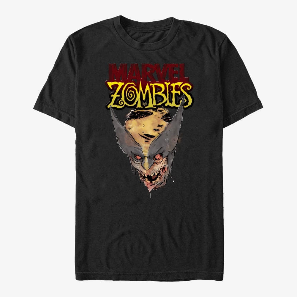 T-shirts Merch Marvel - Head of Wolverine Unisex T-Shirt Black