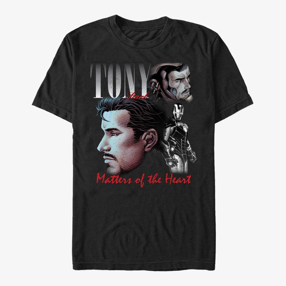 Magliette Merch Marvel - Iron Man Homage Unisex T-Shirt Black