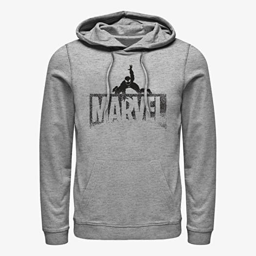 Sweatshirt Merch Marvel - Spidey Snap Logo Unisex Hoodie Heather Grey