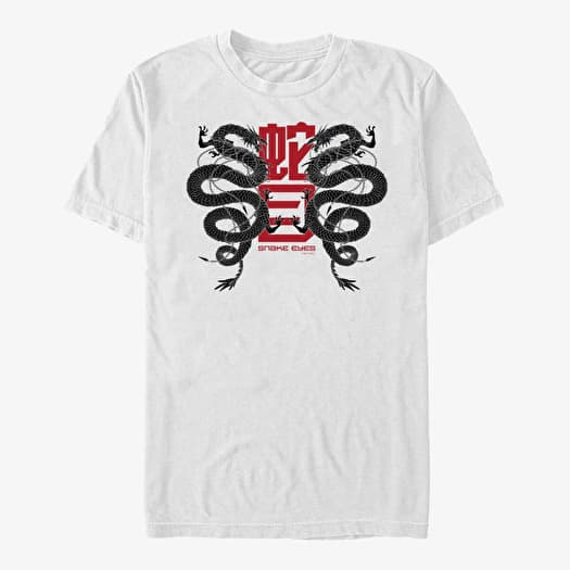 Tričko Merch Hasbro Vault Snake Eyes - Double Dragon Unisex T-Shirt White
