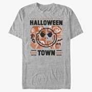 Merch Disney Classics Nightmare Before Christmas - Halloweentown College Unisex T-Shirt Heather Grey