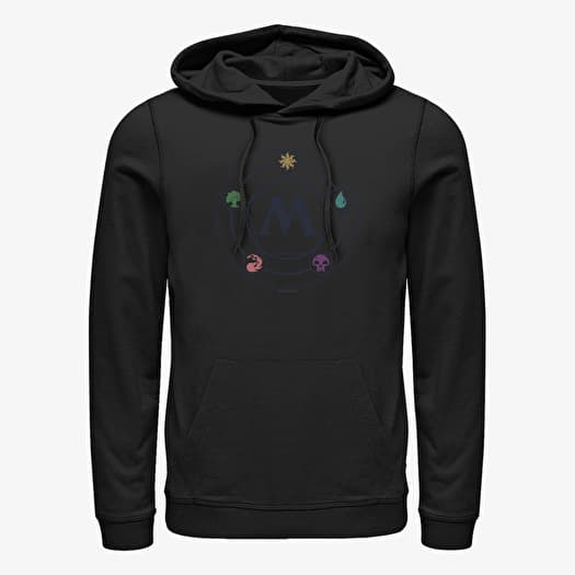 Sweat-shirt Merch Magic: The Gathering - Mana Pentagon Unisex Hoodie Black