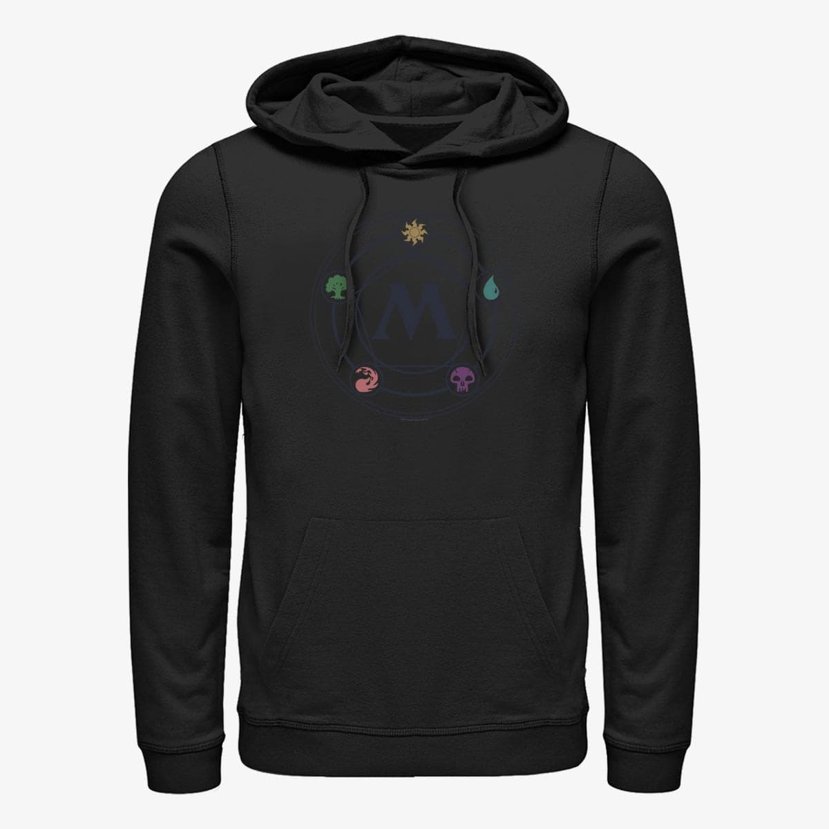 Felpe Merch Magic: The Gathering - Mana Pentagon Unisex Hoodie Black