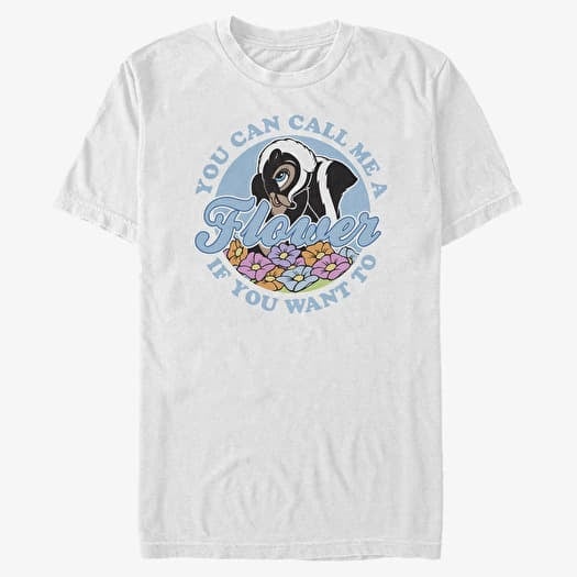 T-shirt Merch Disney Classics Bambi - Call Me A Flower Unisex T-Shirt White
