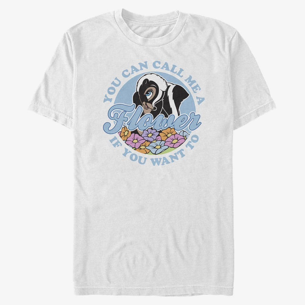 T-shirts Merch Disney Classics Bambi - Call Me A Flower Unisex T-Shirt White
