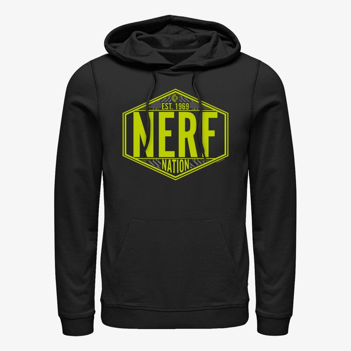 Felpe Merch Hasbro Vault Nerf - Nerf Nation Badge Unisex Hoodie Black