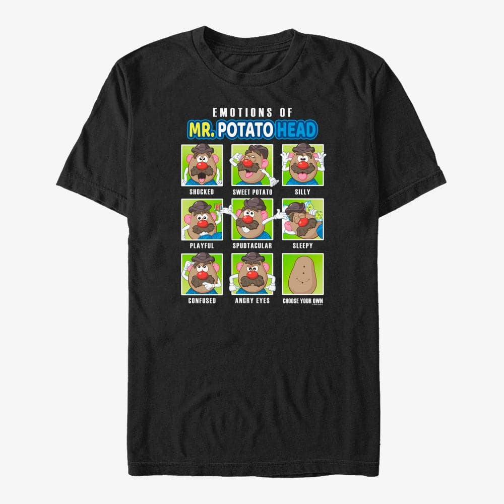 T-krekli Merch Hasbro Vault Mr. Potato Head - Expression Boxes Unisex T-Shirt Black