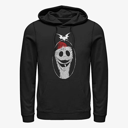 Sweatshirt Merch Disney Classics Nightmare Before Christmas - Santa Jack Unisex Hoodie Black