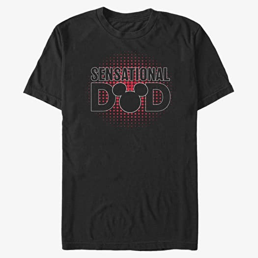 T-shirt Merch Disney Classics Mickey Classic - Sensational Dad Unisex T-Shirt Black