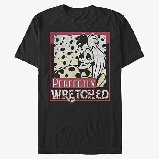 T-shirt Merch Disney Classics 101 Dalmatians - Wretched Cruella Unisex T-Shirt Black