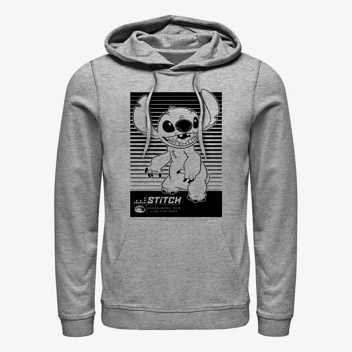 Moletons e blusas de moletom Merch Disney Classics Lilo & Stitch - Stitch Liner Unisex Hoodie Heather Grey