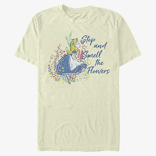 Μπλουζάκι Merch Disney Classics Alice In Wonderland - Smell the Flowers Unisex T-Shirt Natural