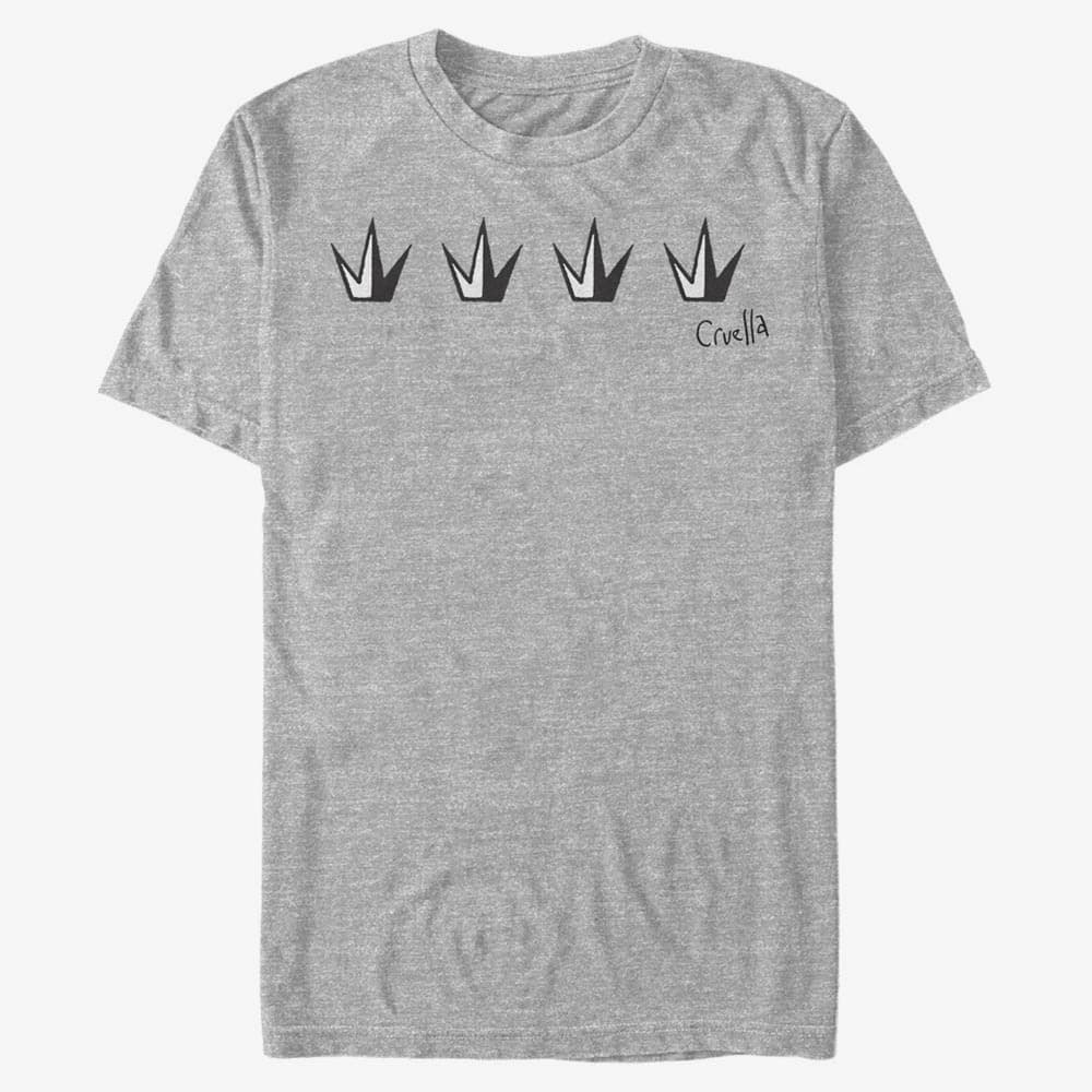 Tricouri Merch Disney Classics DNCA - CROWNS Unisex T-Shirt Heather Grey