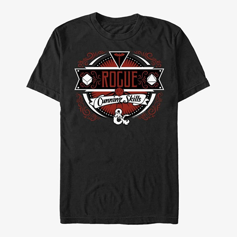 Merch Dungeons & Dragons - Rogue Label Unisex T-Shirt Black