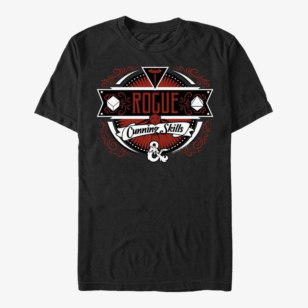 T-shirts Merch Dungeons & Dragons - Rogue Label Unisex T-Shirt Black