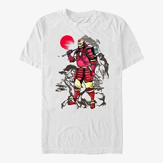 T-shirt Merch Marvel Avengers Classic - Iron Samurai Unisex T-Shirt White