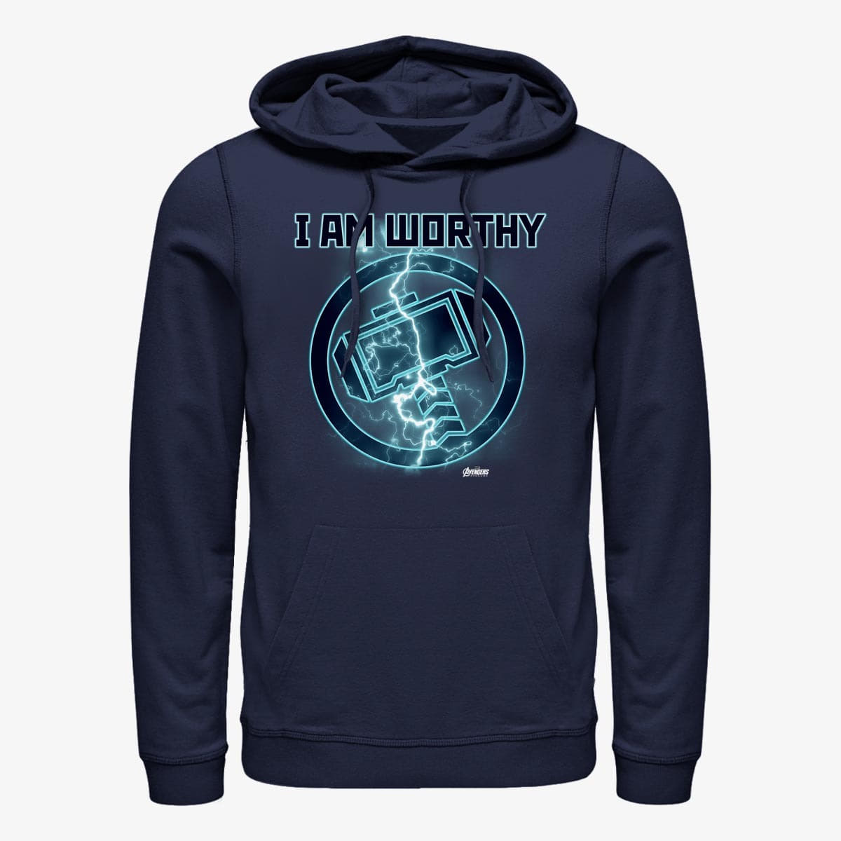 Hoodies and sweatshirts  Merch Marvel Avengers: Endgame - Worthy Icon Unisex Hoodie Navy Blue