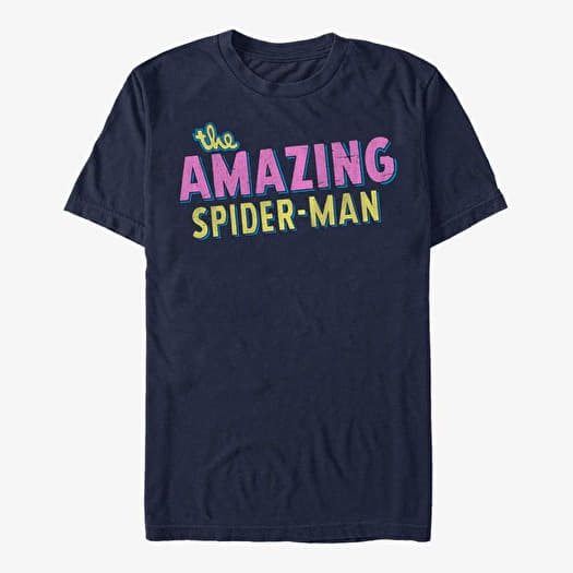 Camiseta Merch Marvel Spider-Man Classic - Retro Logo Unisex T-Shirt Navy Blue