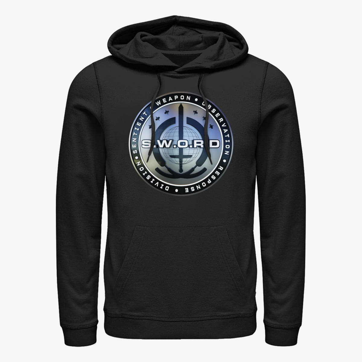 Hoodies and sweatshirts  Merch Marvel WandaVision - 3D Sword Logo Unisex Hoodie Black