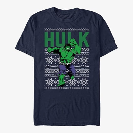 T-shirt Merch Marvel Avengers Classic - Hulk Ugly Top Unisex T-Shirt Navy Blue