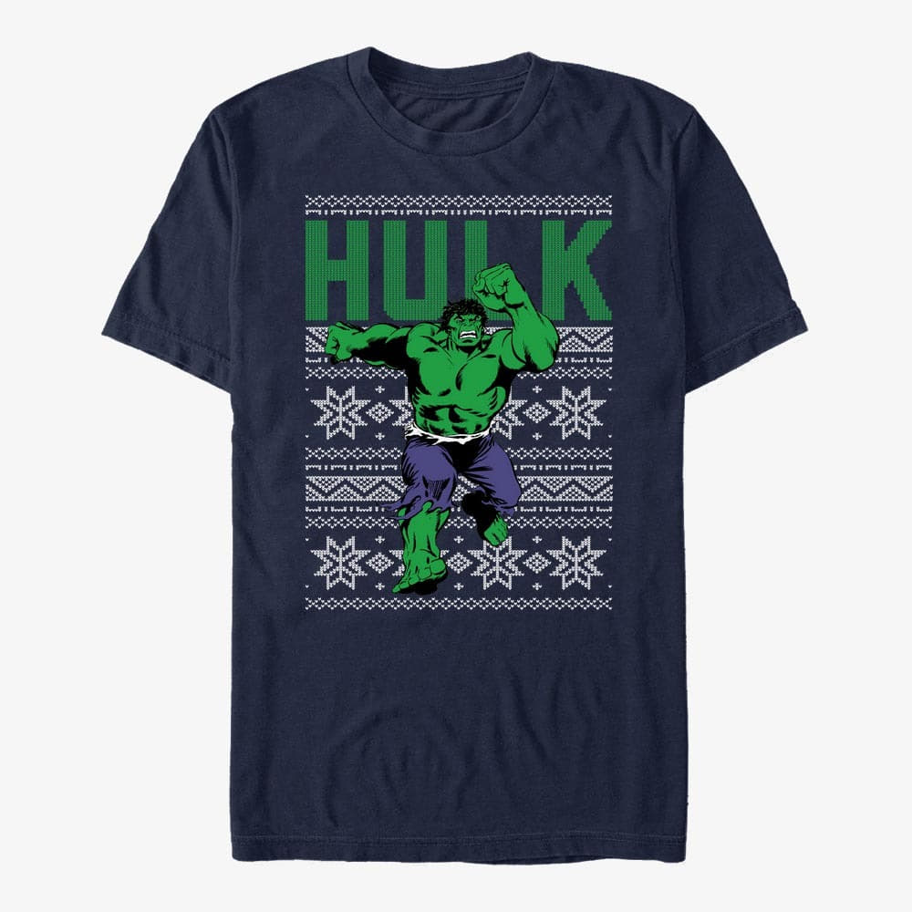 T-shirts Merch Marvel Avengers Classic - Hulk Ugly Top Unisex T-Shirt Navy Blue
