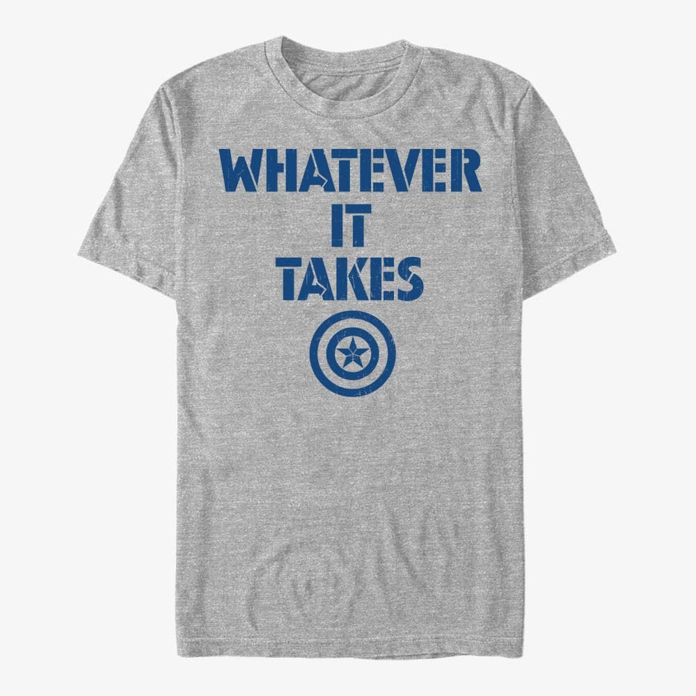 T-shirts Merch Marvel Avengers: Endgame - Cap Spirit Unisex T-Shirt Heather Grey