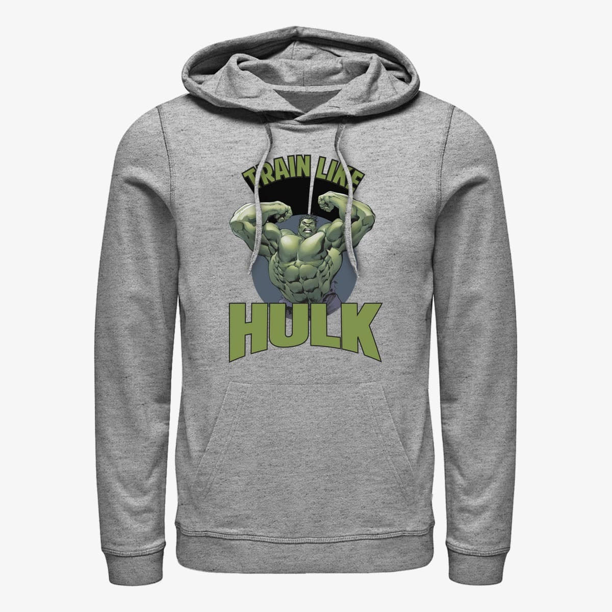 Mikiny Merch Marvel Avengers - HULK Built Like Unisex Hoodie Heather Grey
