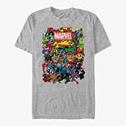 Merch Marvel Avengers Classic - Entire Cast Unisex T-Shirt Heather Grey