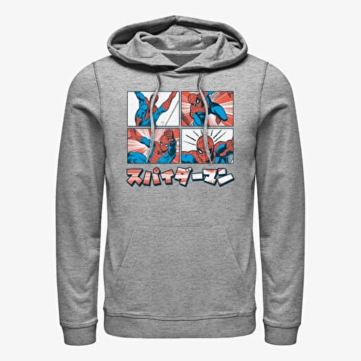 Sweatshirt Merch Marvel Spider-Man Classic - Comic Spidey Unisex Hoodie Heather Grey