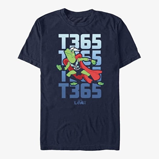 Μπλουζάκι Merch Marvel Loki - Throg Text Stack Unisex T-Shirt Navy Blue