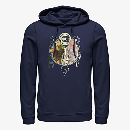 Sweatshirt Merch Marvel: Eternals - GILGAMESH THENA DUO Unisex Hoodie Navy Blue