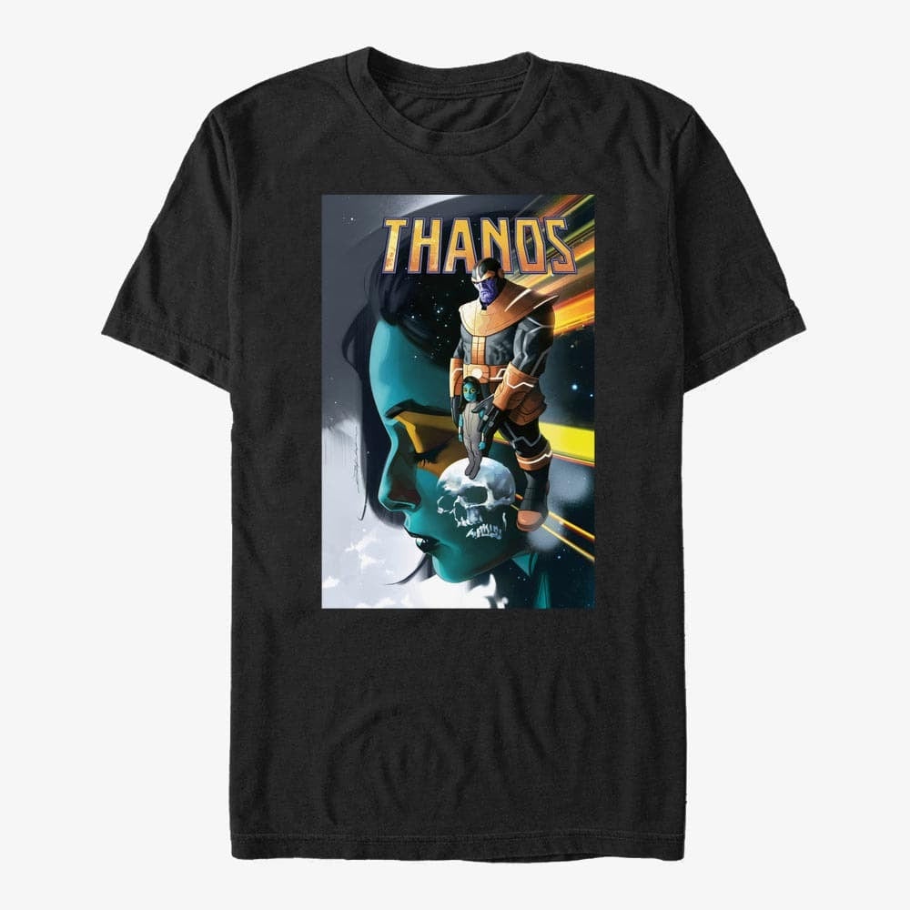 Trička Merch Marvel Avengers Classic - Thanos Unisex T-Shirt Black