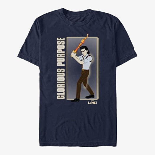 Póló Merch Marvel Loki - Let's Do This Unisex T-Shirt Navy Blue