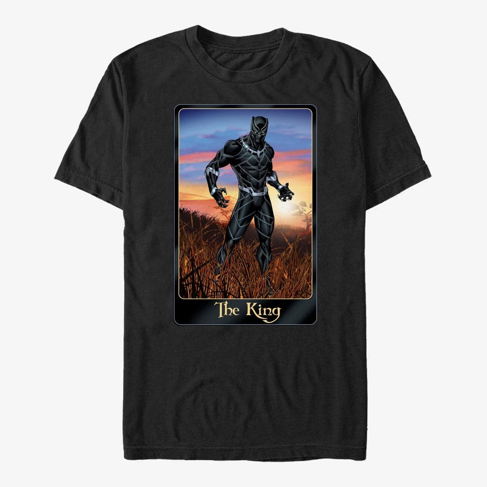 T-shirts Merch Marvel Avengers Classic - Panther King Unisex T-Shirt Black