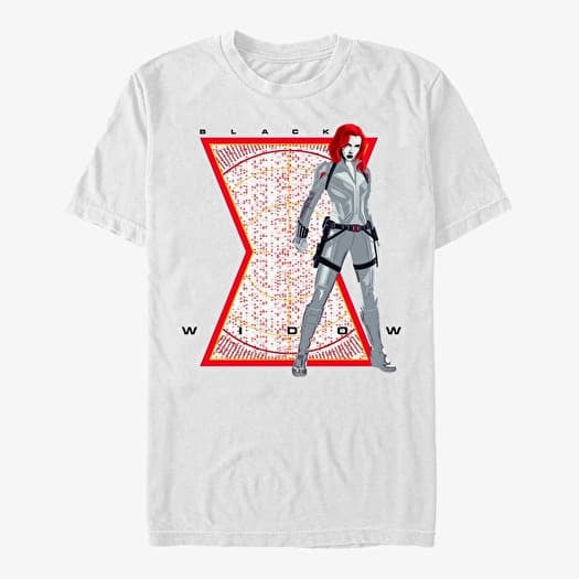 T-shirt Merch Marvel Black Widow: Movie - Vector Widow Unisex T-Shirt White