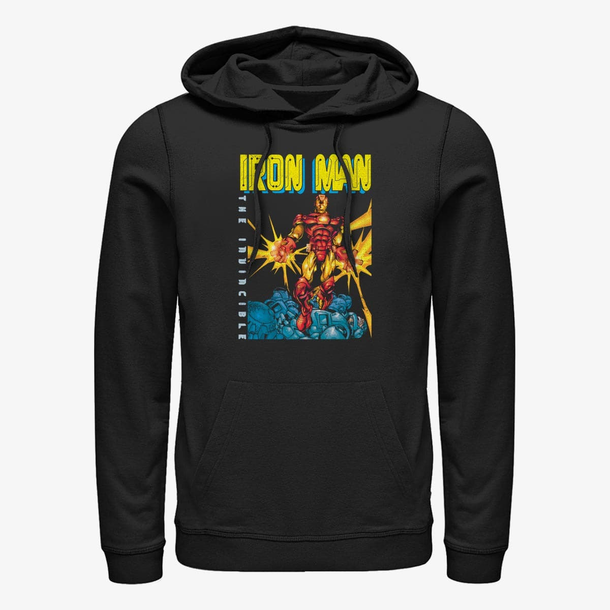 Sweatshirts Merch Marvel Avengers Classic - IRON MAN Unisex Hoodie Black